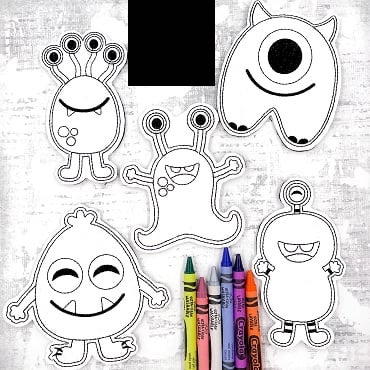Silly Monster Doodle Set