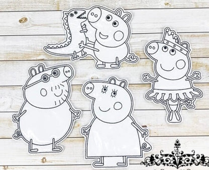 British Piggy Doodle Set